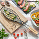 Huismerk Premium Barbecuegrill Voor Vis - 56 x 12,5 x 2,5 cm Huismerk Premium Barbecuegrill Voor Vis - 56 x 12,5 x 2,5 cm