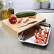 Huismerk Premium Bamboe Snijplank Met RVS Kom - 38 x 27 x 7 cm Huismerk Premium Bamboe Snijplank Met RVS Kom - 38 x 27 x 7 cm