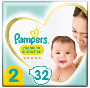 Voordeeldrogisterij Pampers Premium Protection Luiers Maat 2 - 32 Stuks aanbieding