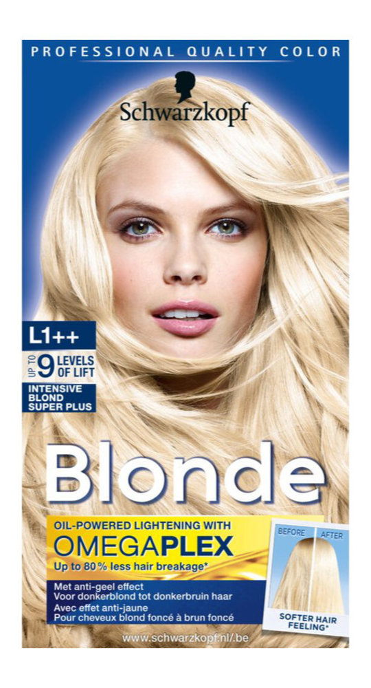 naast doe alstublieft niet Vergelijkbaar Schwarzkopf Blonde Omega Plex Haarverf - Intensive Blond Super Plus -  Voordeeldrogisterij