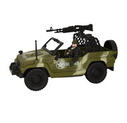Huismerk Premium Jeep Leger Speelset - 28 x 18 x 12 cm