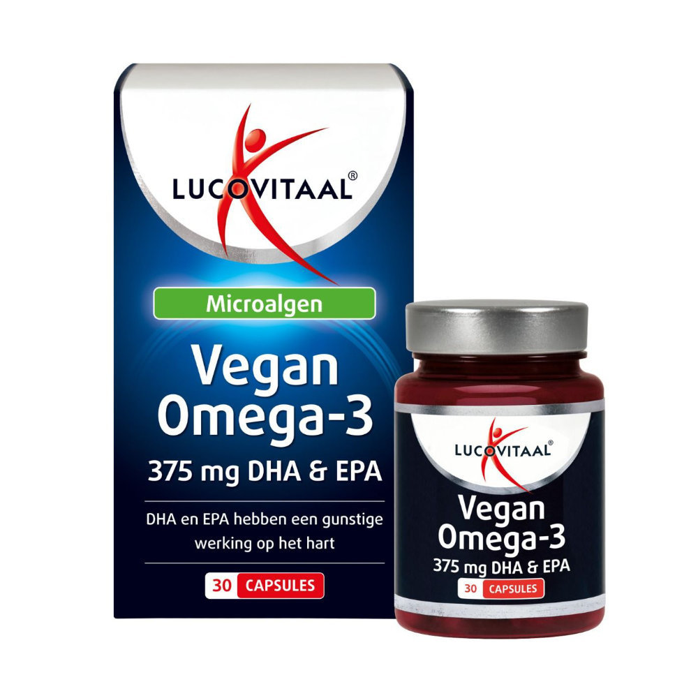 Lucovitaal Omega 3 Capsules EPA & DHA Vegan 375 mg Voordeeldrogisterij