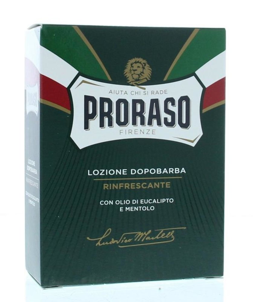 Proraso Green Line Aftershave Lotion 100ml Voordeeldrogisterij