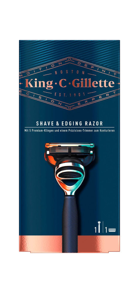 Voordeeldrogisterij Gillette King C. Scheermes - Blue Chrome aanbieding