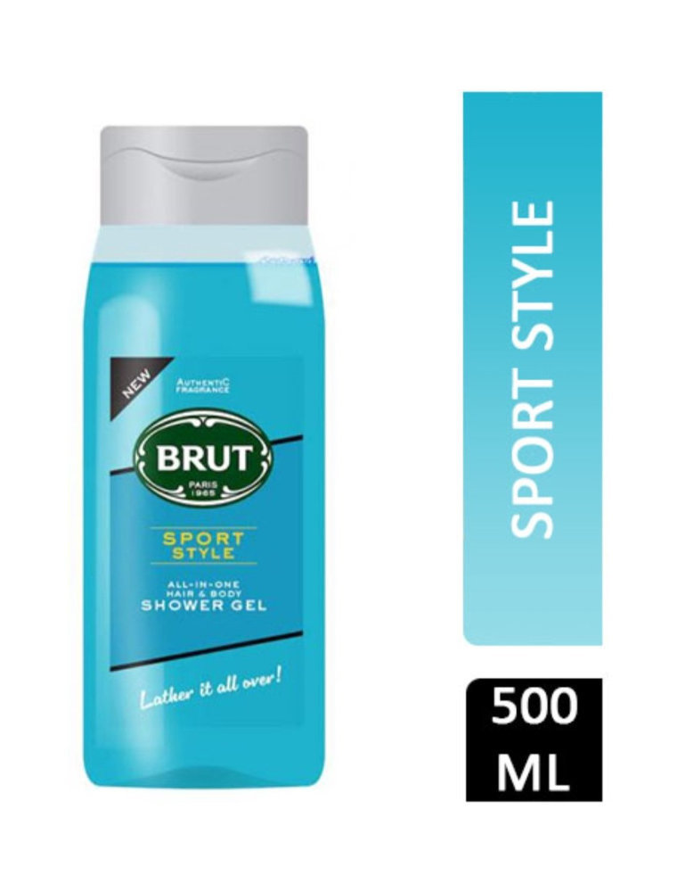 Brut Sport Style Hair And Body Shower Gel 500 ml Voordeeldrogisterij