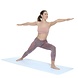 Huismerk Anti-slip Yogamat met Positielijnen en Oefengids Asamat Huismerk Anti-slip Yogamat met Positielijnen en Oefengids Asamat