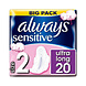 Always Always Sensitive Maandverband Ultra Long - 20 Stuks Always Always Sensitive Maandverband Ultra Long - 20 Stuks
