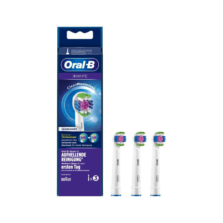 Voordeeldrogisterij Oral-B 3D White Opzetborstels - 3 Stuks aanbieding