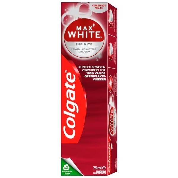 Voordeeldrogisterij Colgate Tandpasta 75 ml - Max White Infinite aanbieding