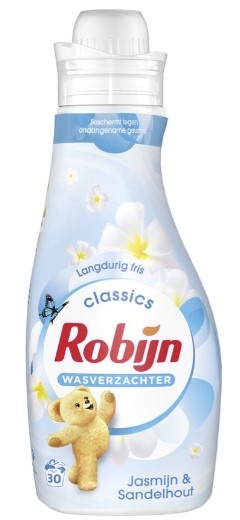 Voordeeldrogisterij Robijn Wasverzachter Jasmijn & Sandelhout - 30 wasbeurten -750ml aanbieding