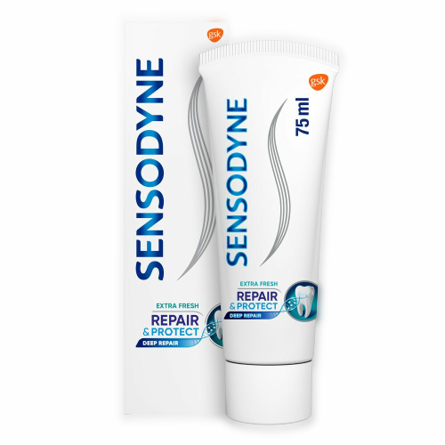 Voordeeldrogisterij Sensodyne Tandpasta Repair & Protect Extra Fresh-75 ml aanbieding