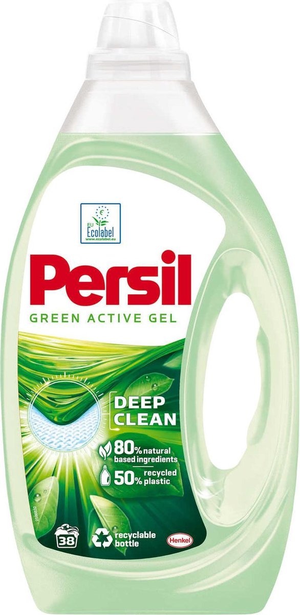Voordeeldrogisterij Persil Vloeibaar Wasmiddel Green Active Gel -38 wasbeurten aanbieding