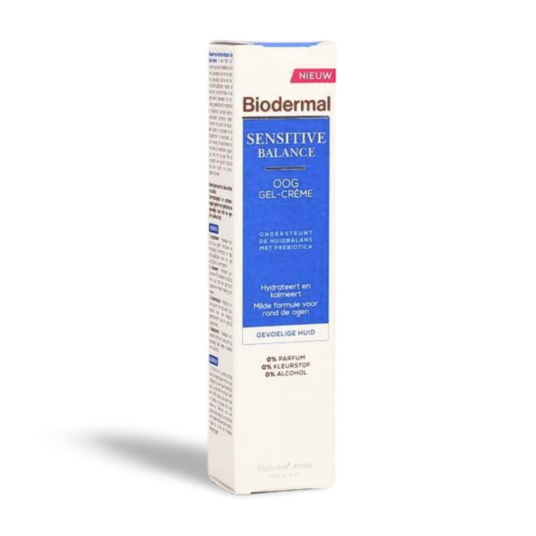 Voordeeldrogisterij Biodermal Sensitive Balance Oog Gelcrème - 15ml aanbieding