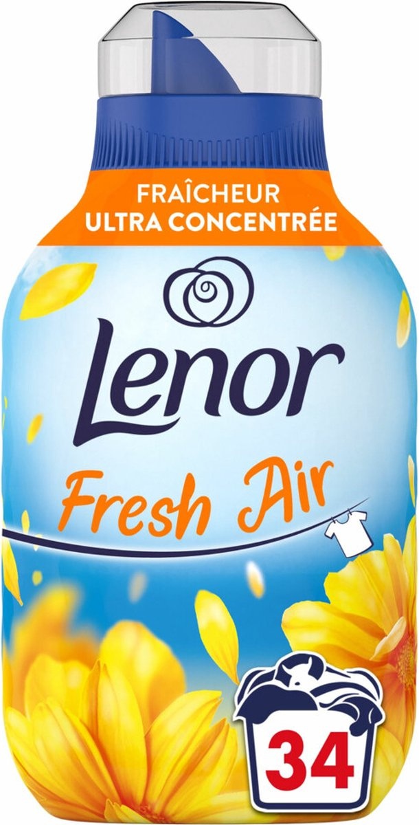 Voordeeldrogisterij Lenor Fresh Air Wasverzachter Stralende Zon - 34 wasbeurten aanbieding