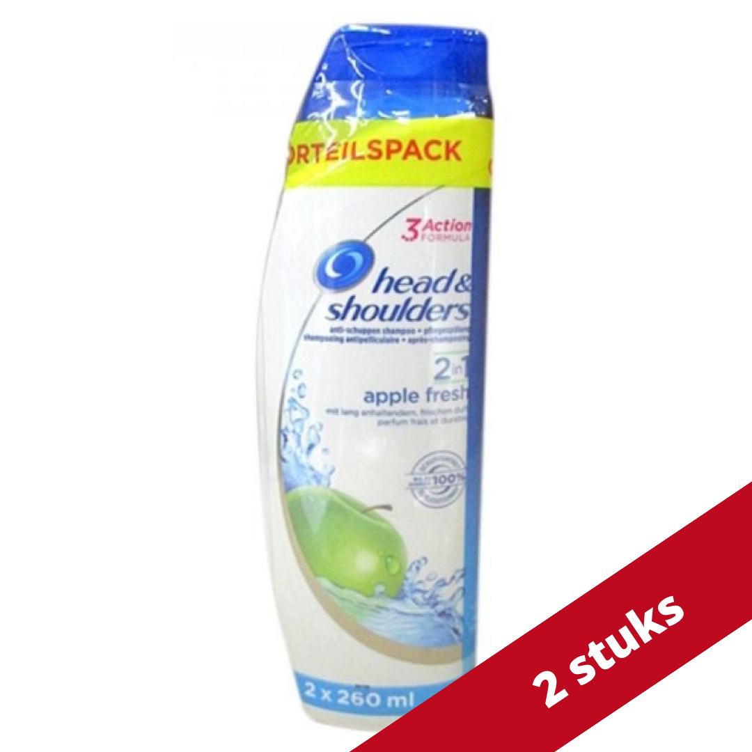 Voordeeldrogisterij Head & Shoulders Shampoo/Conditioner - Apple 2x260ml aanbieding