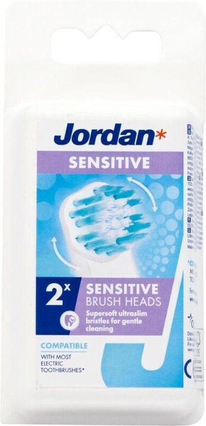 Voordeeldrogisterij Jordan Opzetborstels Sensitive 2-pack aanbieding