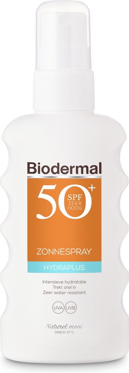 Voordeeldrogisterij Biodermal Zonnebrand Hydraplus SPF 50 Zonnespray - 175 ml aanbieding