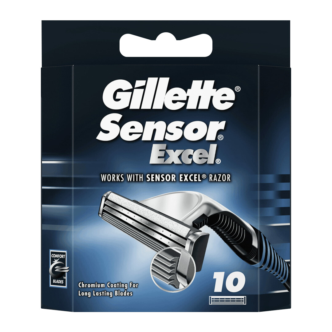Voordeeldrogisterij Gillette Sensor Excel Scheermesjes - 10 Stuks aanbieding