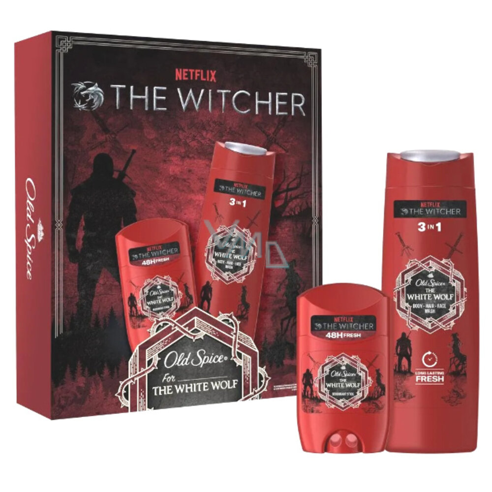 Old Spice White Wolf stick Deodorant 50 ml + Gel 250 ml Voordeeldrogisterij