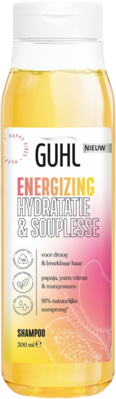 Voordeeldrogisterij Guhl Shampoo Happy Vibes Hair Energizing - 300 ml aanbieding
