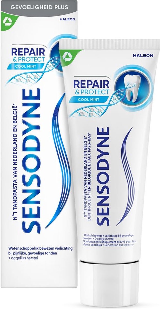 Voordeeldrogisterij Sensodyne Tandpasta Repair & Protect Cool Mint - 75 ml aanbieding