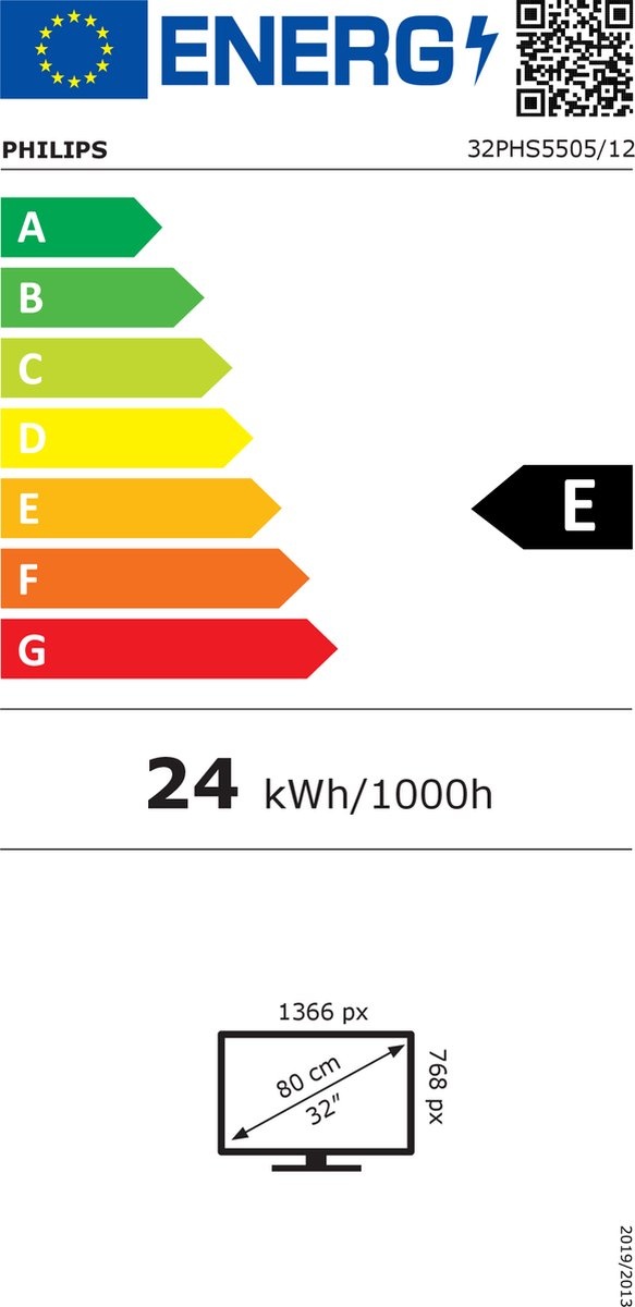 Philips 32PHS5505/12 - 32 inch - HD ready LED - Geïntegreerde triple-tuner - 2021