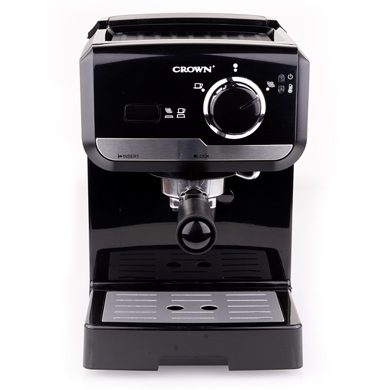 Espressomachine 15 Bar - Stoompijpje - RVS - 1.5L reservoir - Geschikt voor gemalen koffie, Espresso, Latte Macchiato & Cappuccino