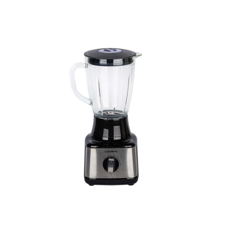 Blender - 500W - 1,5L - Zwart - 5 snelheden met pulsfunctie - Energiezuinig - Glazen kan - Vaatwasser bestendig