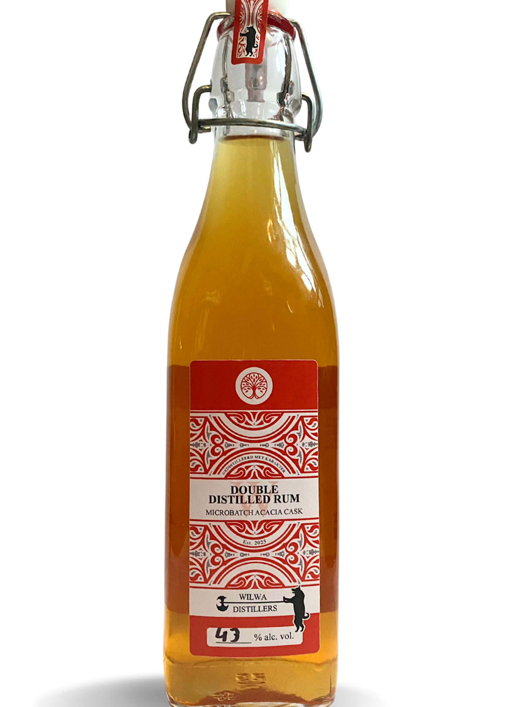 Wilwa Wilwa Double Distelled Rum Bruin 0.5L