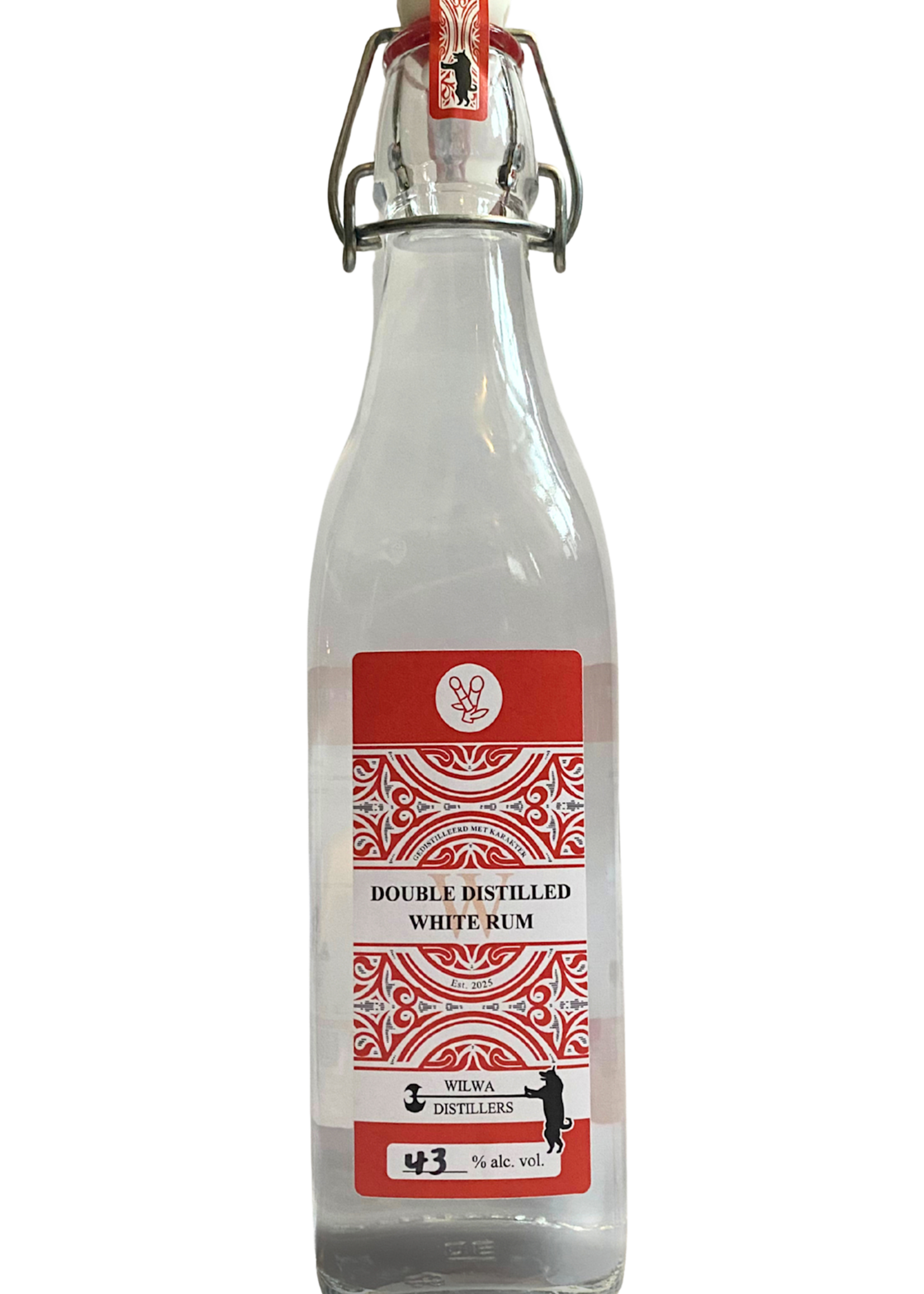 Wilwa Wilwa Double Distilled Rum Wit 0.5L