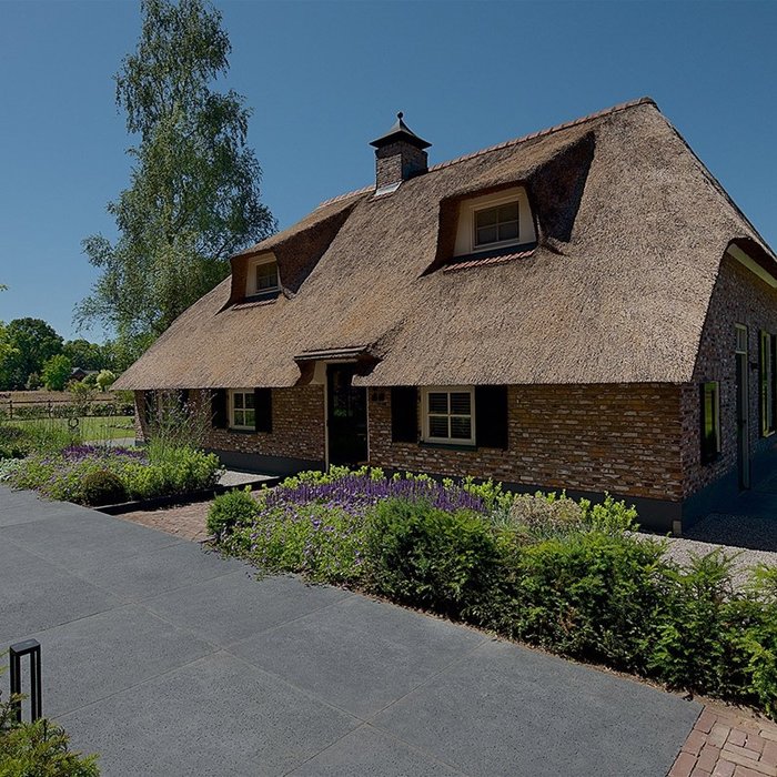 Oud Hollandse Tegel 100x100x5cm Carbon