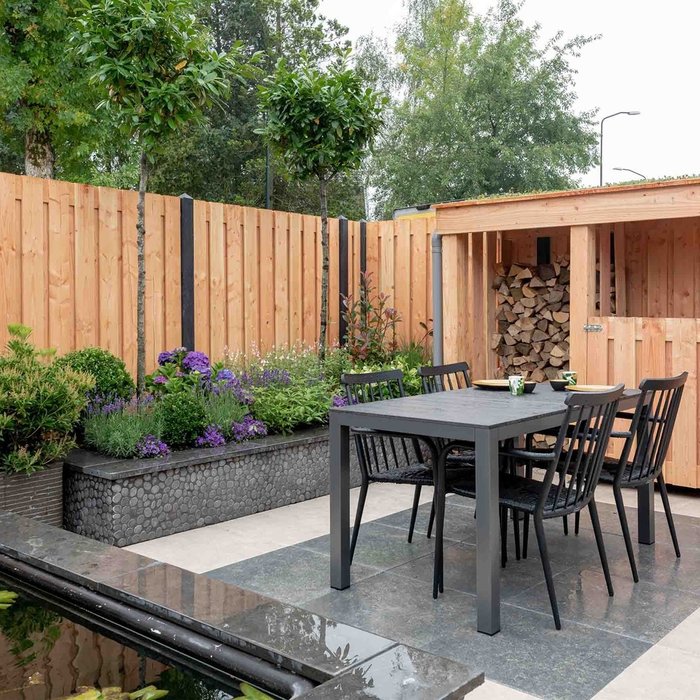 Designo 60x60x3cm flamed terra terra