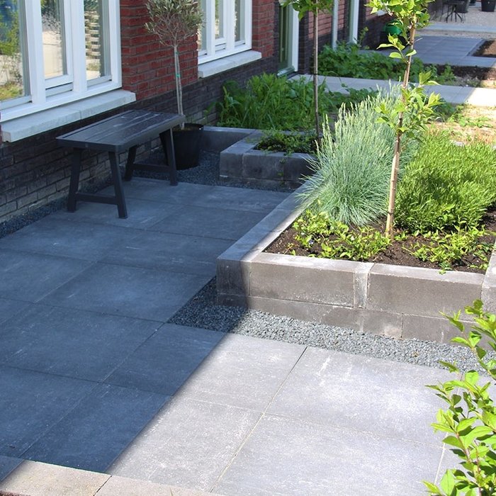 Castello 60x60x5cm amboise zwart/grijs