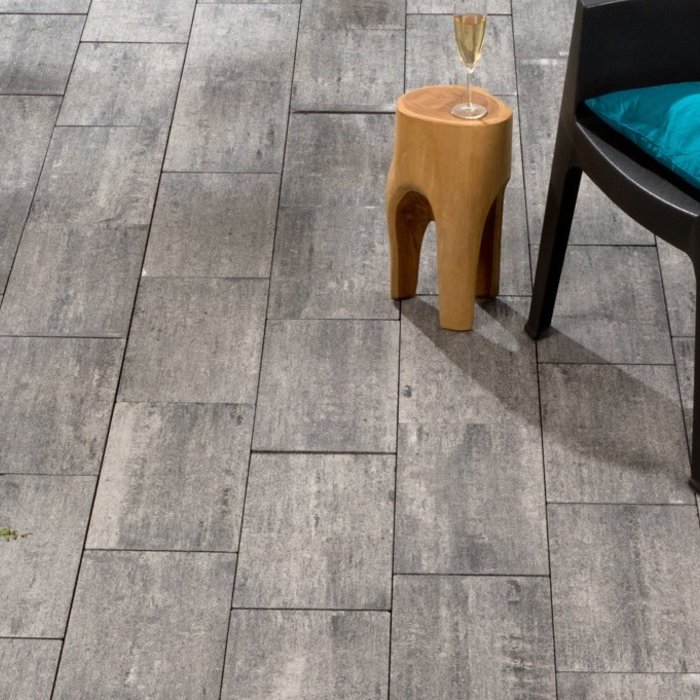 Strato 25x50x6cm Brugge Grijs/Zwart