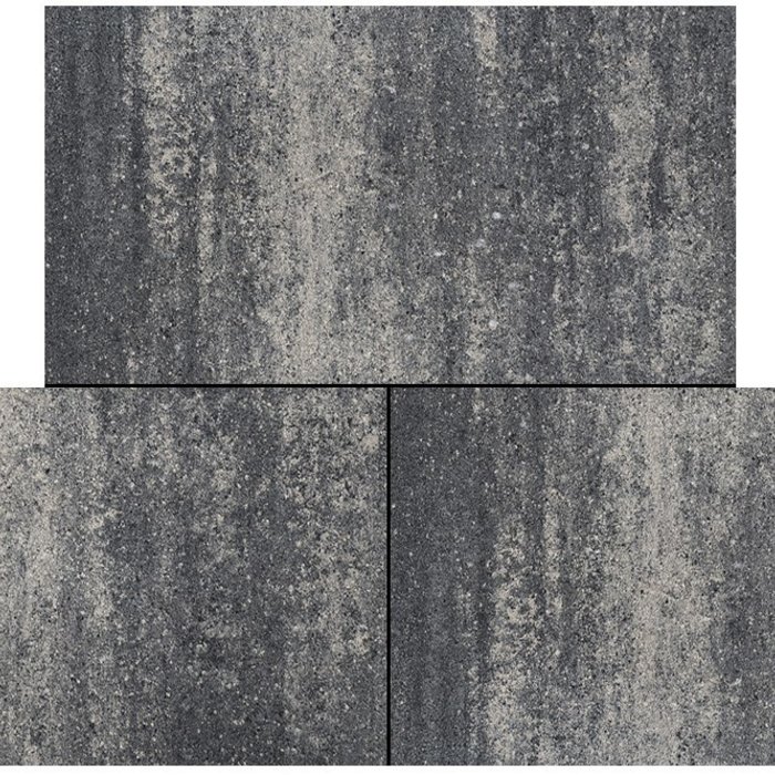 Cottage stones 40x80x4cm somerset grijs/zwart