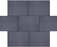 Granulati 20x30x6cm Nero Basalto Zwart