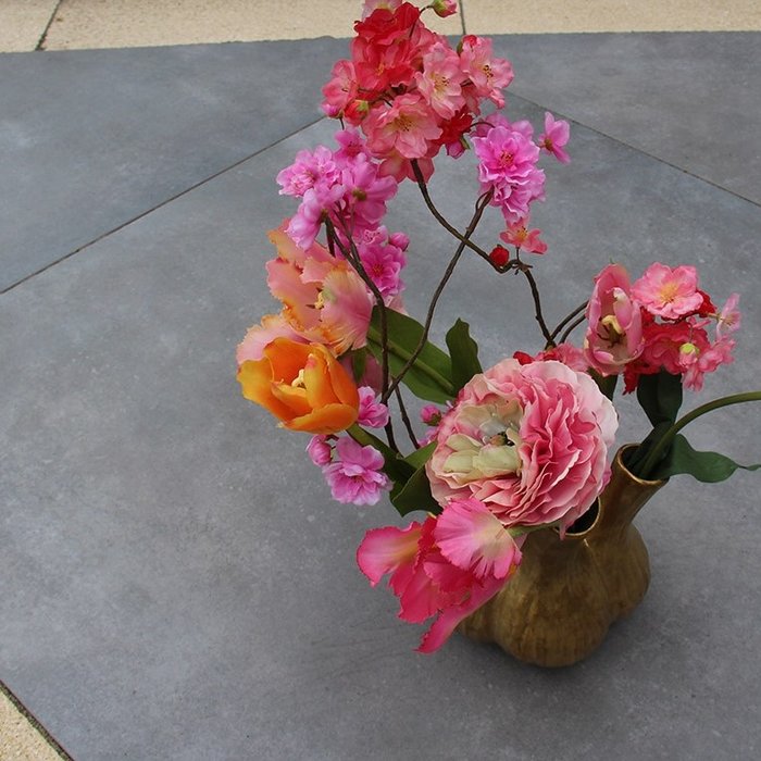 Keramische Tuintegel Cera3line Lux & Dutch 90x90x3cm Bologna dark grey