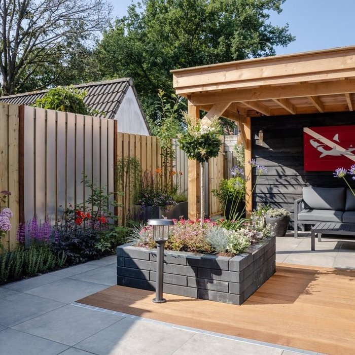 Keramische Tuintegel Cera3line Lux & Dutch 60x60x3cm Downtown taupe