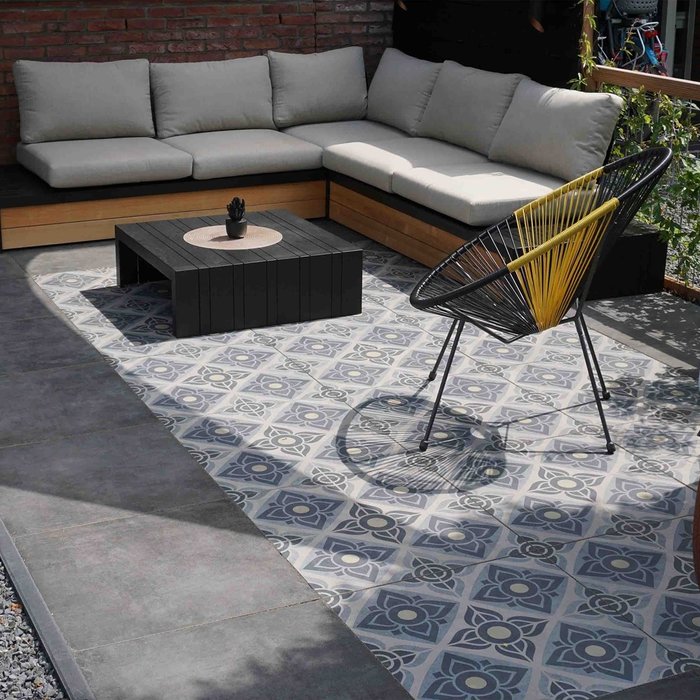 Cera3line Lux & Dutch 60x60x3cm Square uni anthracite