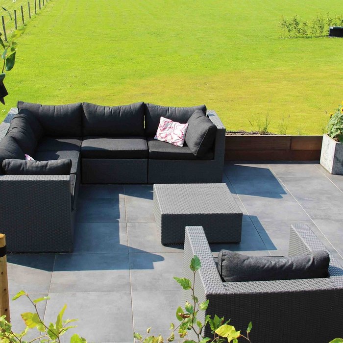 Cera3line Lux & Dutch 60x60x3cm Square uni anthracite