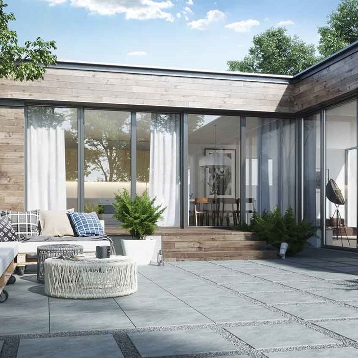 Ceramica Terrazza 59,5x59,5x2cm Limestone grey grijs