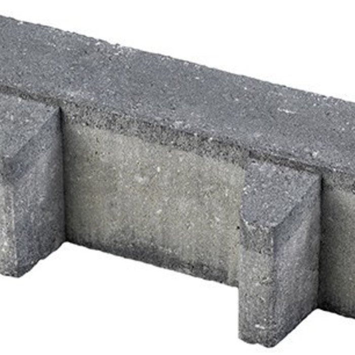 Aqua Bricks waterpasserend 10x30x8cm zwart 40% open