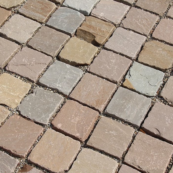 TB Greskei 14x14x5/7cm Tavel beige/bruin/grijs