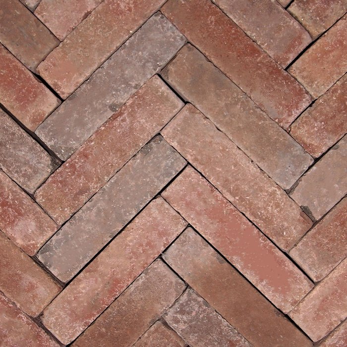 Hollandse Streken Waalformaat 5x20x6cm goois rood/bruin