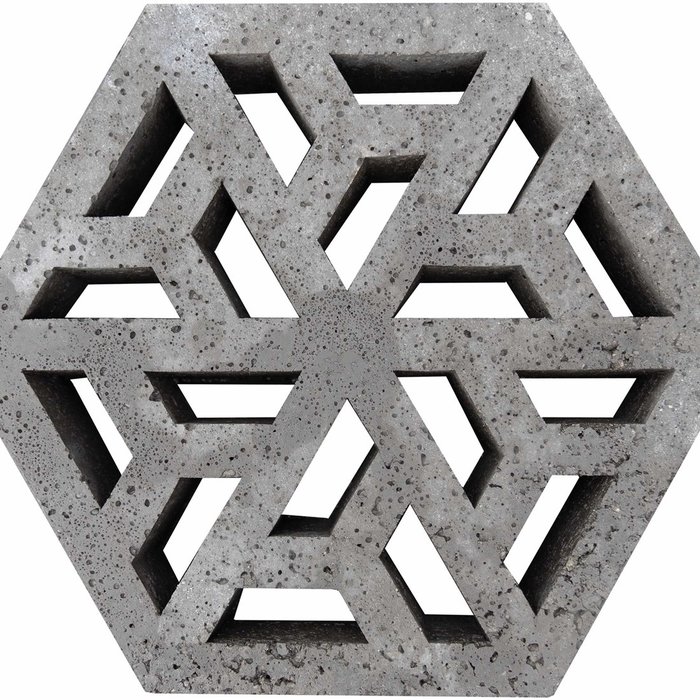 Oud Hollandse ECO-tegel 37,5x37,5x7cm grijs