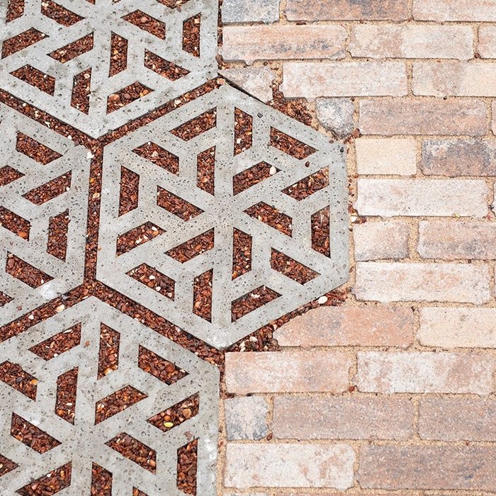 Oud Hollandse ECO-tegel 37,5x37,5x7cm grijs