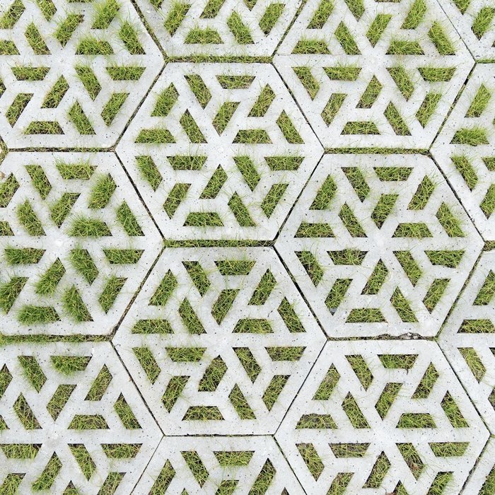 Oud Hollandse ECO-tegel 37,5x37,5x7cm grijs