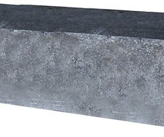 Palissade block 60x15x15cm Grijs/Zwart