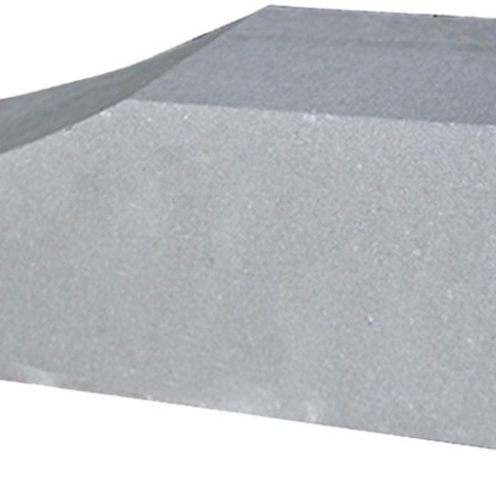 Palissade block wave 60x15x15cm grijs