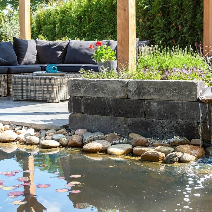 Palinoblock getrommeld 60x15x15cm antraciet